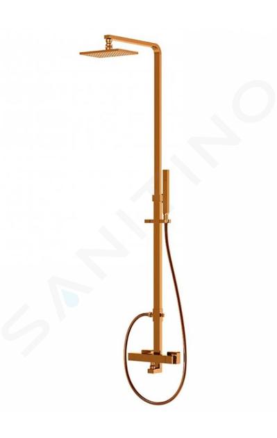Steinberg 160 - Sprchový set s termostatem, 15x22 cm, růžové zlato 160 2721 RG