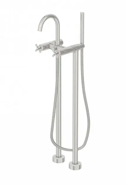 Steinberg 250 - Bateria wannowa do podłogi, nikiel szczotkowany 250 1162 BN