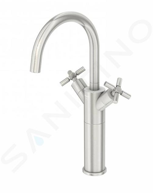 Steinberg 250 - Grifo de lavabo con desagüe, níquel cepillado 250 1550 BN