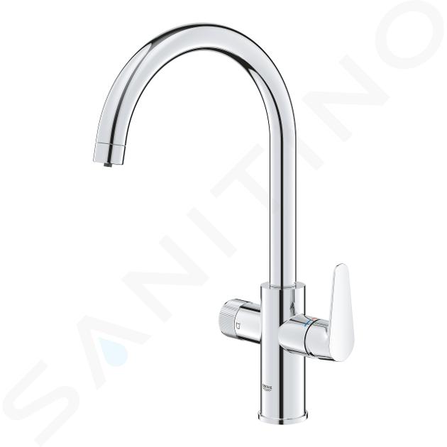 Moda exquisita Grohe Blue Pure - Grifo De Fregadero StartCurve Con Función  De Filtro, Cromo 30592000