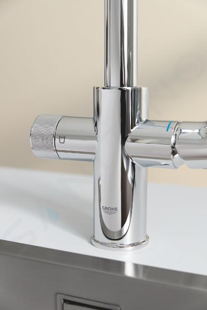 GROHE BLUE PURE K7 - MISCELATORE CROMATO DOPPIO COMANDO CON FILTRO DELL' ACQUA INTEGRATO - 31344001