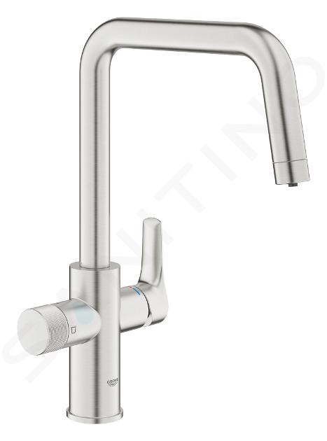 Grohe Blue Pure - Grifo de fregadero Start con función de filtro, supersteel 30595DC0