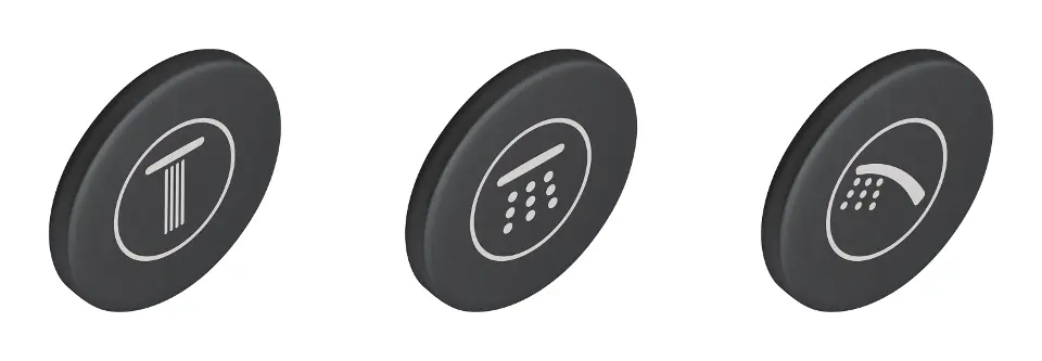 Levně Grohe Náhradní díly - Krytky symbolů pro baterie SmartControl, 3 ks 14079XH0