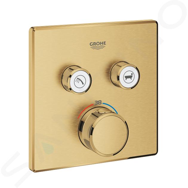 Grohe Grohtherm SmartControl - Thermostatische mengkraan voor 2 functies, geborsteld Cool Sunrise 29124GN0