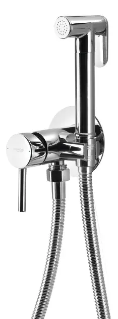 Aqualine Bidet - Falra szerelhető bidé keverő zuhanyzóval, krómozott SK302