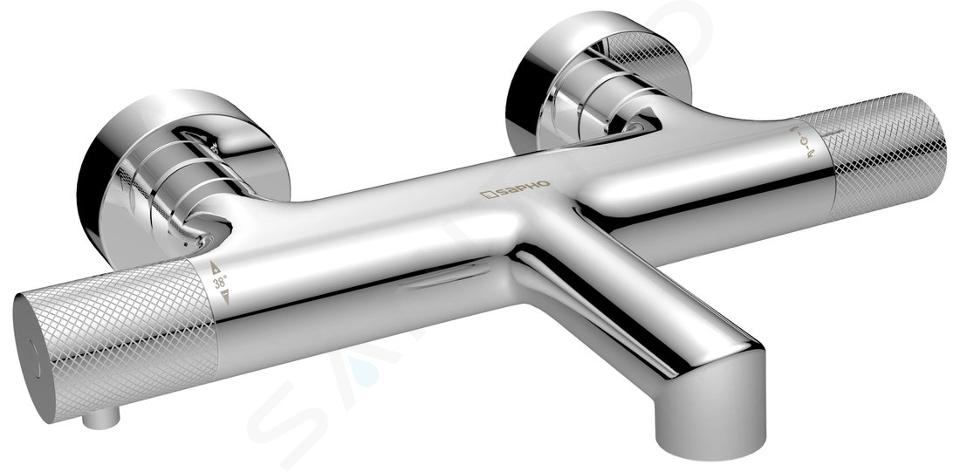 Sapho Solaris - Mitigeur thermostatique de baignoire, chrome WD010