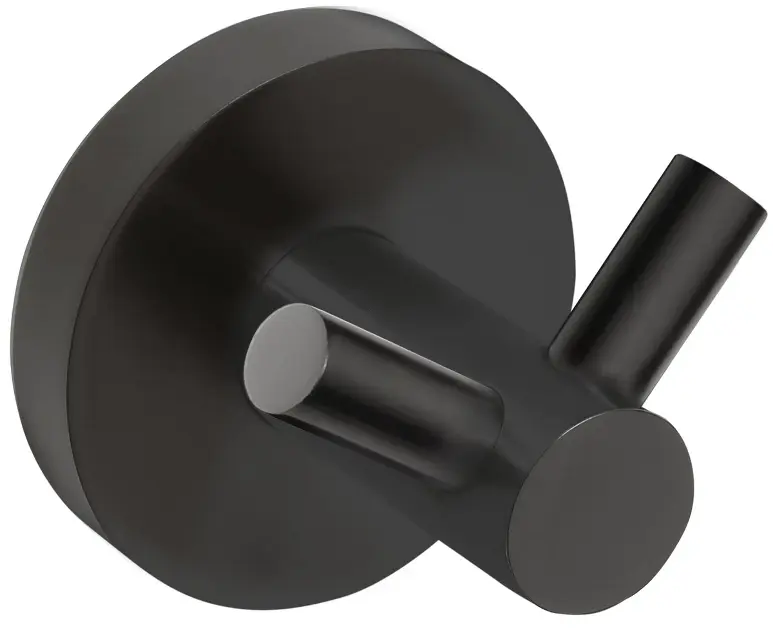 Sapho X-Round - Wandhaken mit zwei Haken, schwarz XR202B