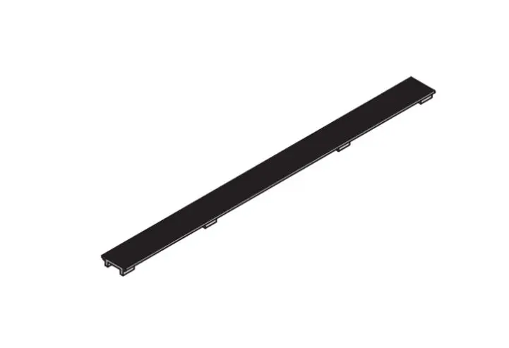 Levně I-Drain DZIGNSTONE - Designový rošt pro vaničky Solid Linear, délka 79 cm, matná černá DP.GS.IN.0792.Z