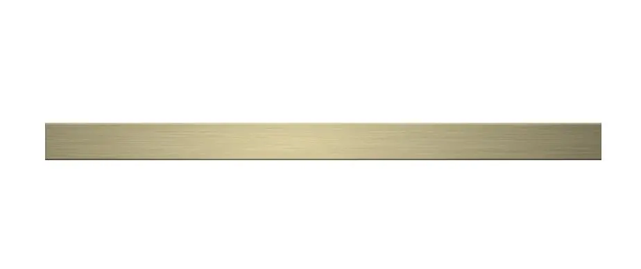 Levně I-Drain DZIGNSTONE - Designový rošt pro vaničky Solid Linear, délka 79 cm, světlá zlatá DP.GS.WG.0792