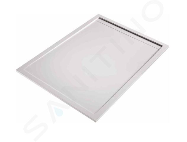 I-Drain DZIGNSTONE - Sprchová vanička vrátane žľabu, 90x90 cm, biela DP.GS.090090.W