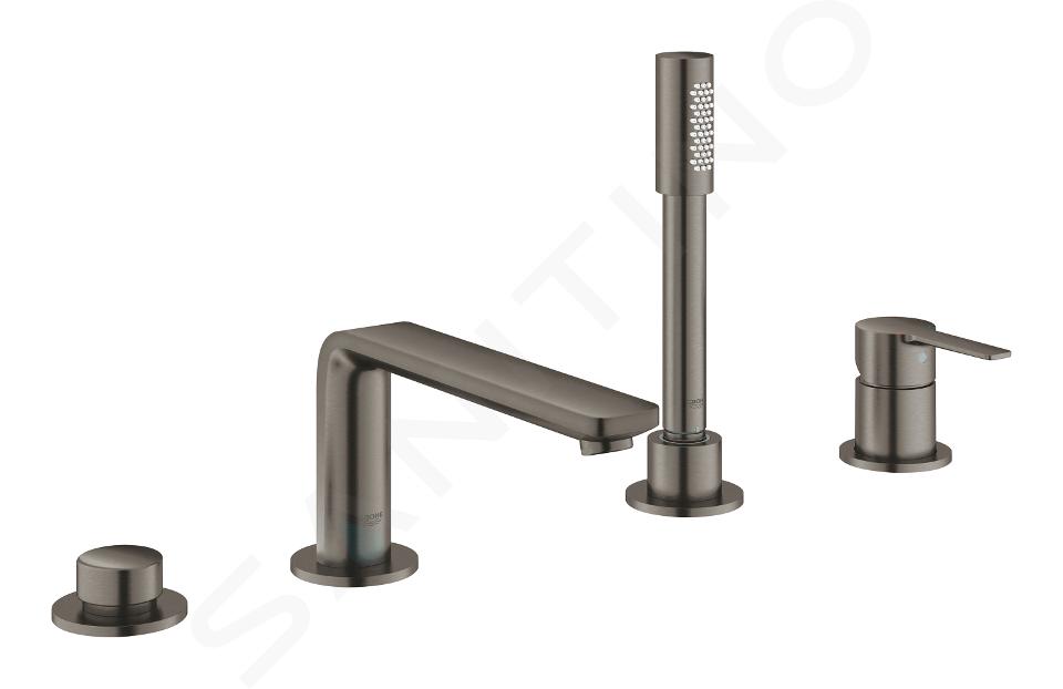 Grohe Lineare - 4-otworowa bateria na brzegu wanny, Brushed Hard Graphite 19577AL1