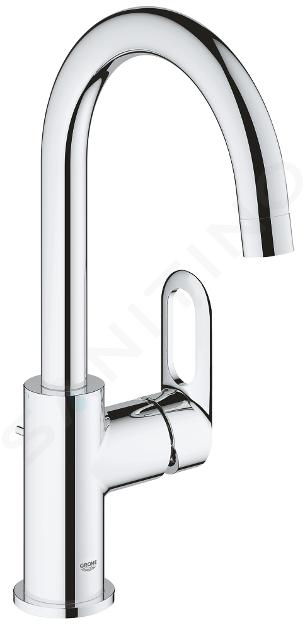 Grohe BauLoop - Bateria umywalkowa z odpływem, chrom 23091000