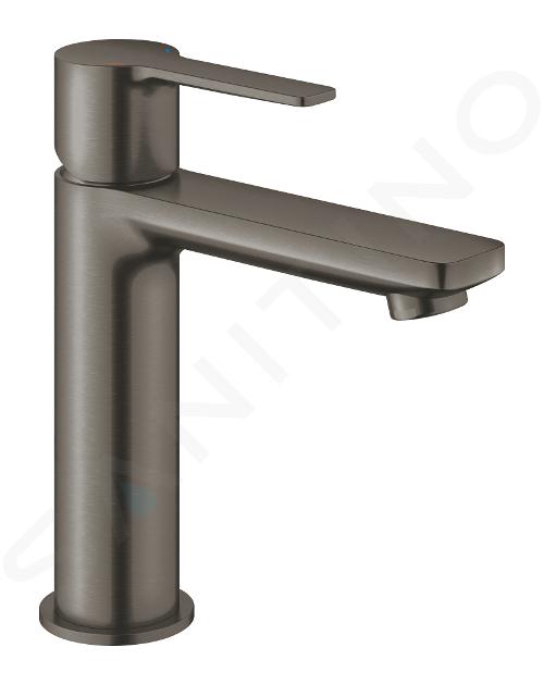 Grohe Lineare - Wastafelkraan met Push-Open afvoergarnituur, geborsteld Hard Graphite 23106AL1