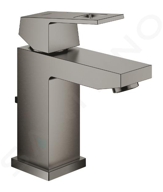 Grohe Eurocube - Grifo de lavabo, con desagüe, Hard Graphite cepillado 23127AL0