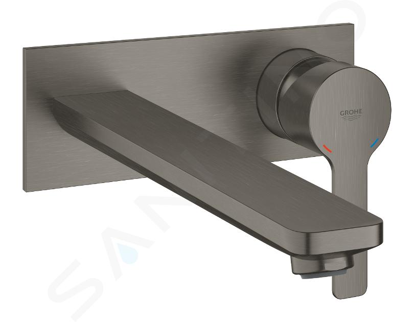 Grohe Lineare - Baterie lavoar încastrată, instalare cu 2 orificii, Brushed Hard Graphite 23444AL1