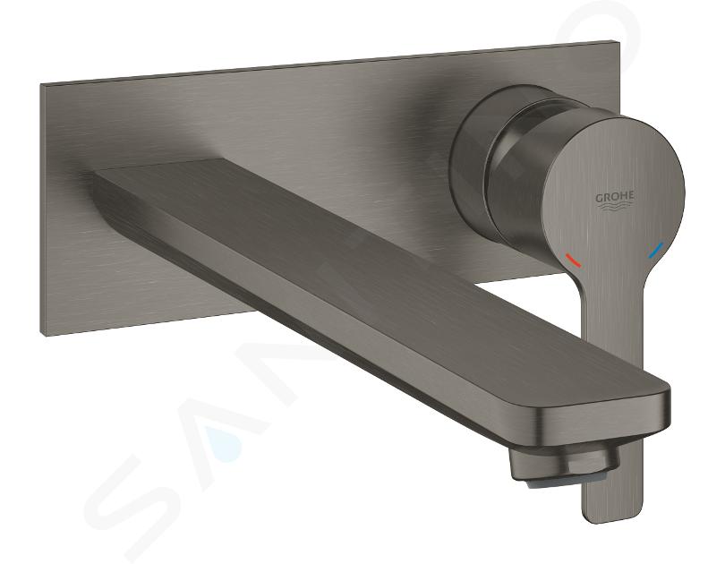 Grohe Lineare - Inbouw wastafelkraan, 2-gats installatie, geborsteld Hard Graphite 23444AL1