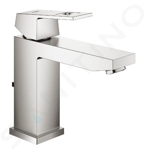 Grohe Eurocube - Miscelatore per lavabo, con sistema di scarico, supersteel 23445DC0