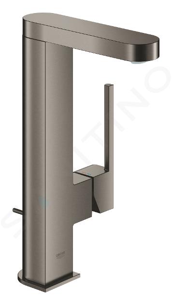 Grohe Plus - Wastafelkraan L, met waste en uittrekbare uitloop, geborsteld Hard Graphite 23843AL3