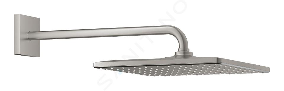 Grohe Rainshower - Pălărie de duș 310 Mono Cube 9,5 l/min, 1 jet, braț de duș 42 cm, supersteel 26564DC0