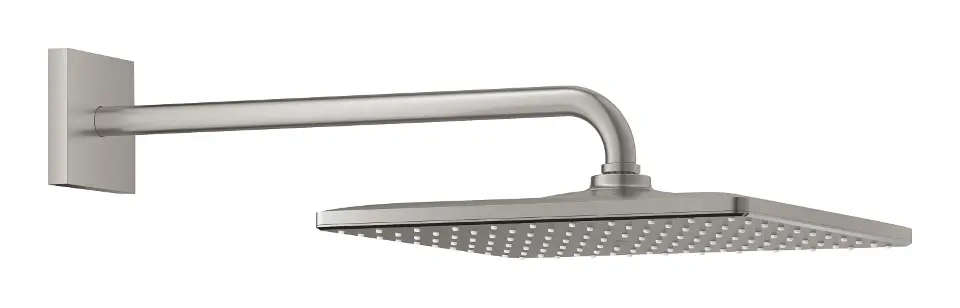 Pomme De Douche Grohe Rainshower Mono 310 Cube - Jet PureRain, Finition Chromée, Débit Limité 6,6 L/min - 9