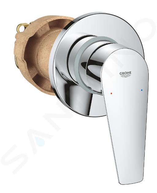 Grohe BauEdge - Baterie duș încastrată, cu corp de montare, crom 29040001