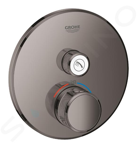 Grohe Grohtherm SmartControl - Grifo empotrado termostático de ducha con 1 válvula, Hard Graphite 29118A00