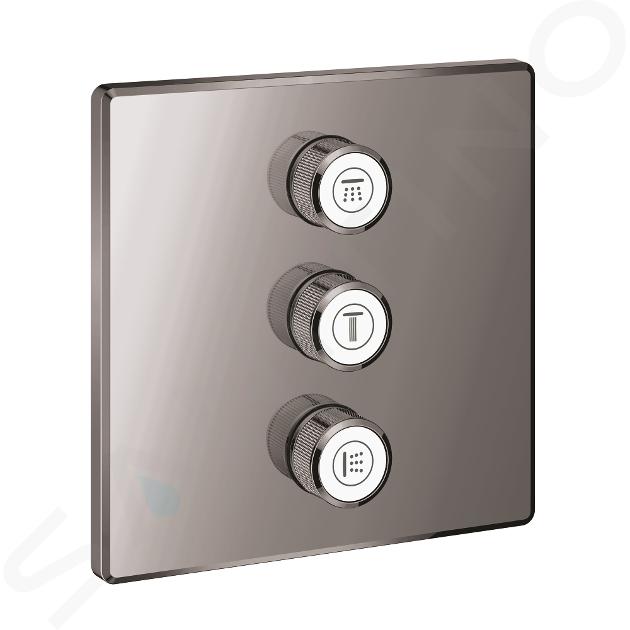 Grohe Grohtherm SmartControl - Grifo empotrado para 3 dispositivos, Hard Graphite 29127A00