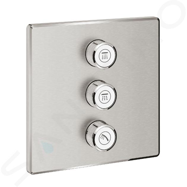 Grohe Grohtherm SmartControl - Grifo empotrado para 3 dispositivos, supersteel 29127DC0