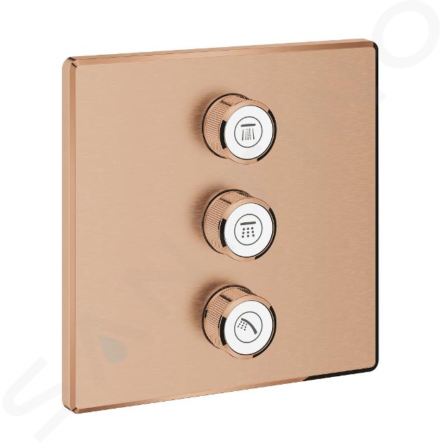 Grohe Grohtherm SmartControl - Grifo empotrado para 3 dispositivos, Warm Sunset cepillado 29127DL0