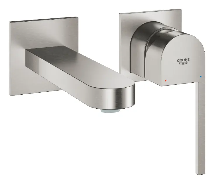 Levně Grohe Plus - Umyvadlová baterie pod omítku, 2-otvorová instalace, supersteel 29303DC3