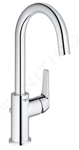 Grohe BauFlow - Umyvadlová baterie s výpustí, chrom 23753000