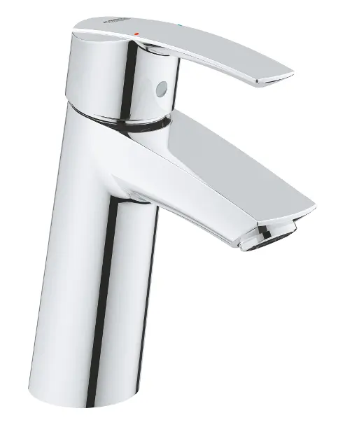 GROHE QUICKFIX Start Waschtischarmatur Chrom - Mit 28 Mm Keramikkartusche, Schnellmontage, 165 Mm