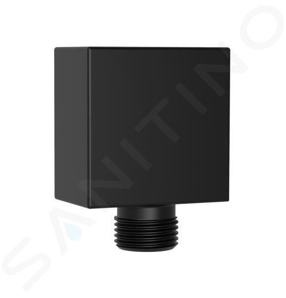 kielle Accesorios - Codo de pared, negro mate 20918004