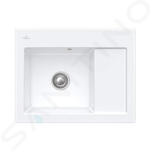 Villeroy & Boch Subway 45 - Lavello in ceramica 65x51 cm, CeramicPlus, bianco alpino 331201R1