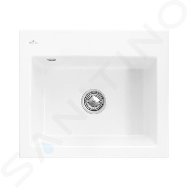 Villeroy & Boch Subway 60 - Keramický drez 60x51 cm, CeramicPlus, Stone White 330901RW