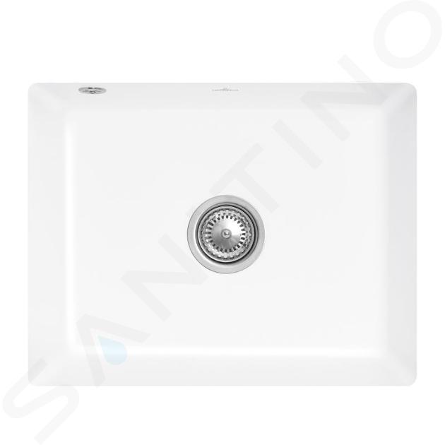 Villeroy & Boch Subway 60 - Fregadero de cerámica 55x44cm, CeramicPlus, blanco nieve 331001KG