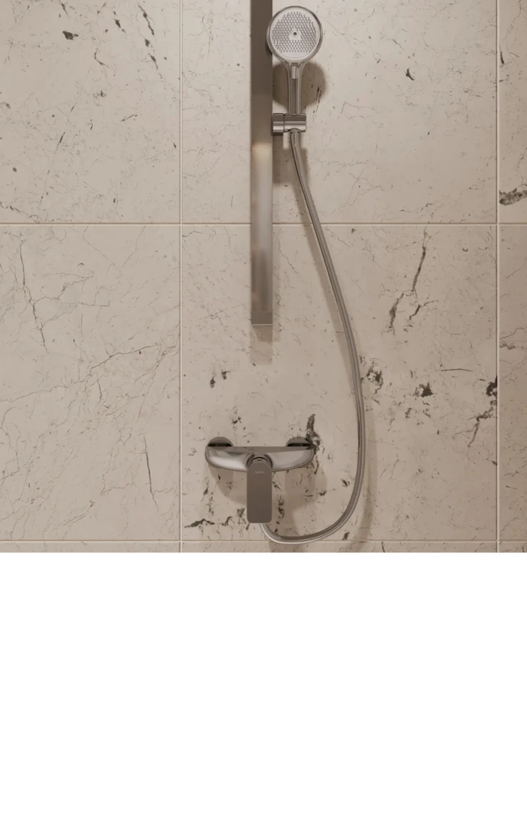 kielle Vega - Mitigeur de douche à levier, chrome 10218100