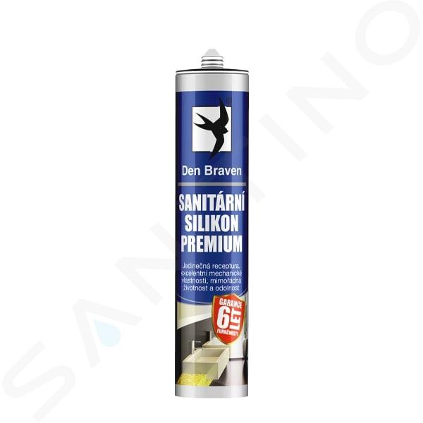 Den Braven Silikóny - Sanitárny silikón PREMIUM 280 ml kartuša biela 30212PM