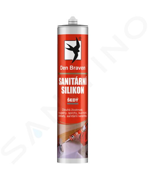 Den Braven Silikony - Sanitární silikon 280 ml kartuše šedá 30213RL