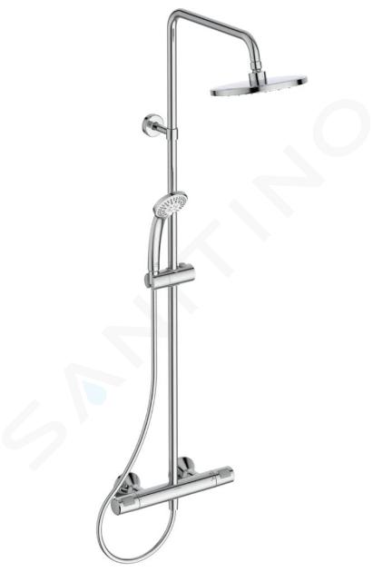 Rozin robinet de douche de salle de bains doré, ensemble de robinets de  douche or 8 robinet de douche pluie grue murale avec douche à main bain  colonne de pluie robinet