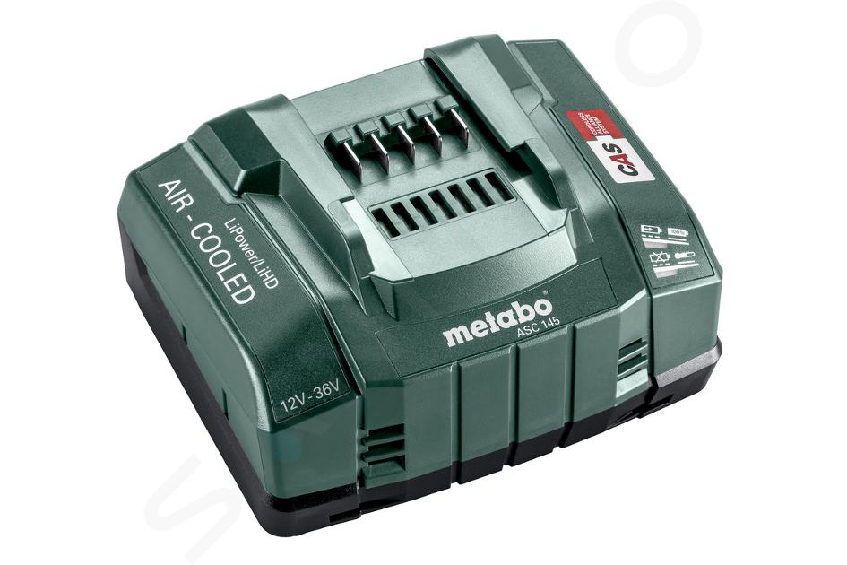 Metabo Príslušenstvo - 8A rýchlonabíjačka ASC 145, pre akumulátory 12-36 V, Air Cooled 627378000