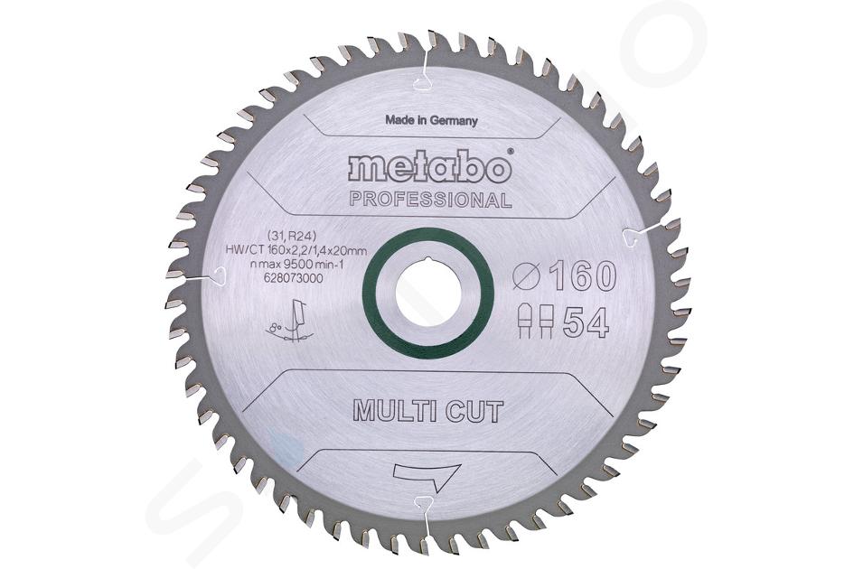 Metabo Příslušenství - Pilový kotouč Multi Cut - Professional, 160x20 mm, Z54 628073000