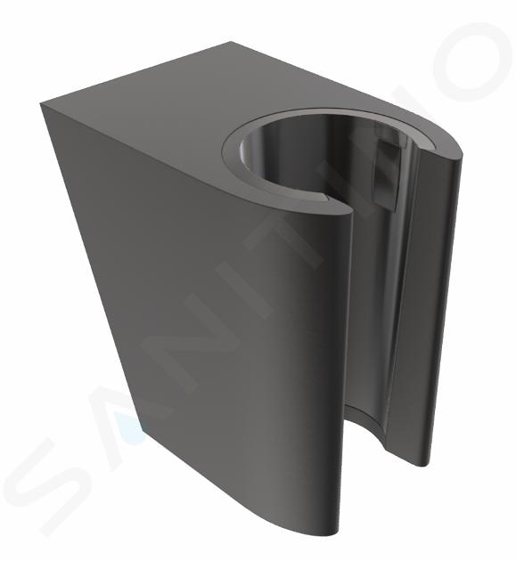 kielle Accesorios - Soporte de pared para ducha, negro mate 20901044