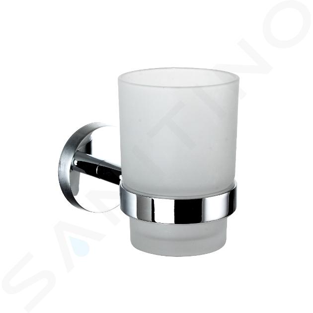 Vaso doble para cepillo de dientes de acero inoxidable modelo Barcelona  Nofer