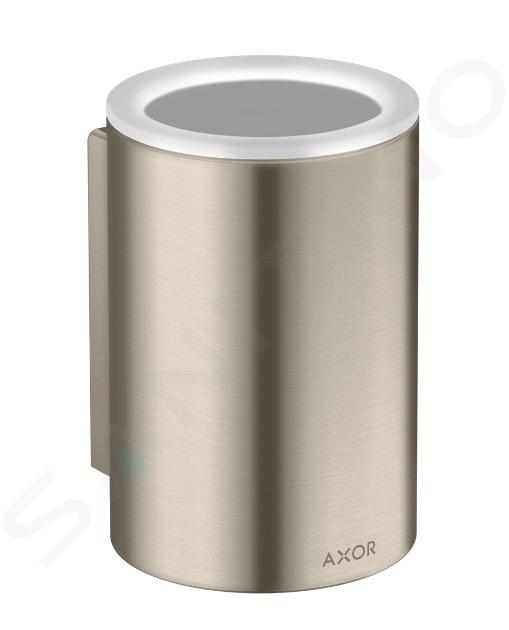 Axor Universal Circular - Tandenborstel- en tandpastahouder, glas/geborsteld nikkel 42804820