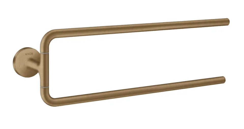Axor Universal Circular - Dubbele handdoekhouder, geborsteld brons 42822140