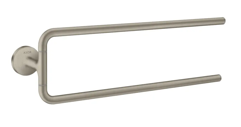Portasciugamani Da Parete Steel Finitura Spazzolata Cromo Spazzolato L 30 Cm 83408992