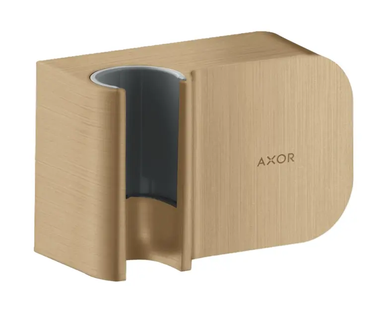 Axor One - Cot de ieșire pe perete cu suport, bronz periat 45723140