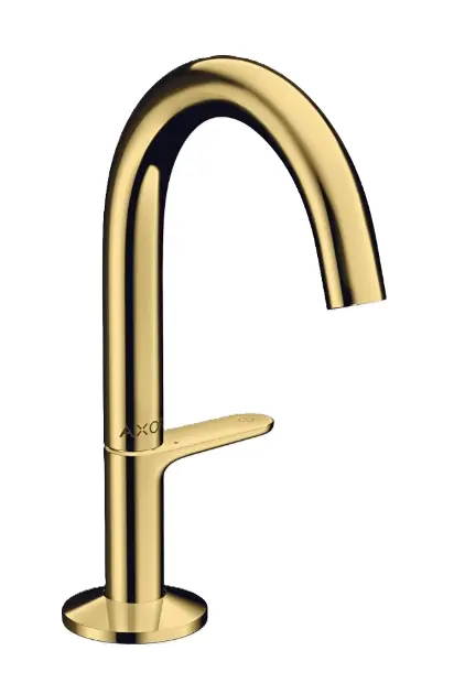 Axor One - Baterie lavoar cu evacuare Push-Open, EcoSmart, CoolStart, aspect auriu lustruit 48010990