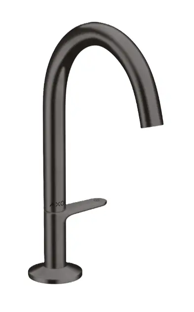 Axor One - Waschtischmischer mit Push-Open-Ablaufgarnitur, EcoSmart, CoolStart, gebürstetes Schwarzchrom 48020340